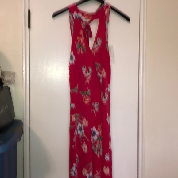 Maxi Halter Floral Dress - Picture 2 of 6
